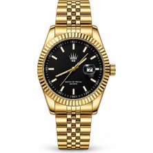 Watch of Royal Crest Line Gold Black Kol Saati