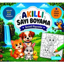 Atlıkarınca Yayınları Akıllı Sayı Boyama - Sevimli Hayvanlar