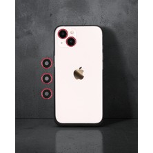 Soontech Apple Iphone 14 Shine Kamera Lens - Kırmızı