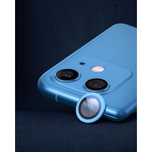 Soontech Apple Iphone 12 Mini Raze Metal Kamera Lens - Mavi