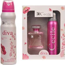 Cecile Diva Kofre Set Alana+  Cecile Diva Deodorant 150 ml