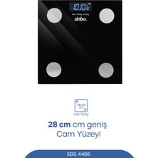 Tr SBS-4466 Akıllı Bluetooth Baskül | Vücut Yağ & Bmı Ölçer, Mobil Uygulamalı