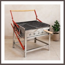 Ecotrend Paslanmaz Mekanizmalı Döndürmeli Mangal ECO123