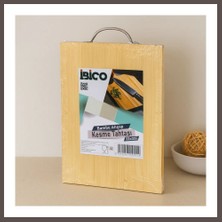 Ecotrend Bambu Ahşap Kesme Tahtası 22X32X1.7 cm (Metal Kulplu) ECO123
