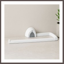 Ecotrend Kağıt Havlu Askısı Yapışkanlı Duvara Monte Beyaz Plastik ECO123