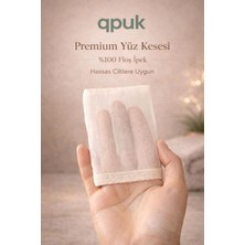 Tr Premium Yüz KESESI,%100 Floş Ipek, Hassas Ciltler Için, Beyaz