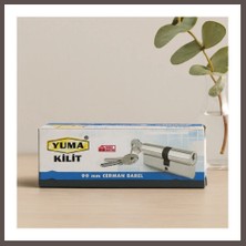 Ecotrend 90 mm Nikel Saten Silindir Barel (3 Anahtar) ECO123