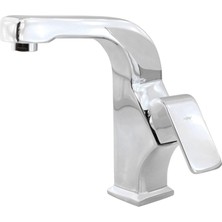 Tr Banyo Lavabo Musluğu Bataryası Mix Eyve Sıcak Soğuk Çift Su Girişli Çeşmesi 20 cm
