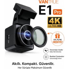 Tr Element1 Pro 4K UHD Wi-Fi Cpl Filitre Hediyeli Mini Araç Kamerası