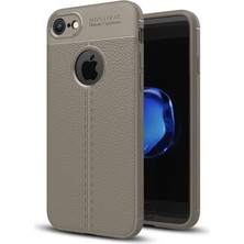 Tele Shop iPhone 7 Elegance Deri Görünümlü Premium Silikon Kapak Mlk/niss Kılıf