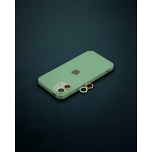 Astraltech Apple Iphone 11 Renkli Kamera Lens Koruma Cam - Turuncu-Yeşil