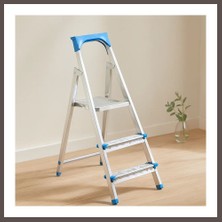 Ecotrend 2+1 Basamaklı Metal Merdiven 60 cm - 120 kg ECO123