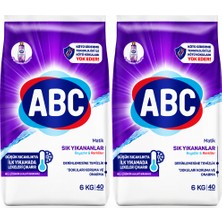 ABC Matik Sık Yıkananlar 6 kg - 2 Adet