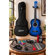 Midex CG-270BL Klasik Gitar 4/4 Yetişkin Boy Sap Ayarlı Full Set