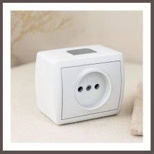 Ecotrend Sıva Üstü Normal Priz ECO123