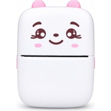 Tr Dordoi Pembe Mini Bluetooth Termal Yazıcı – Eğlenceli, Pratik ve Taşınabilir