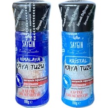 Tr Saygın Himalaya ve Kaya Tuzu 110 gr Öğütücülü 2 Li Set