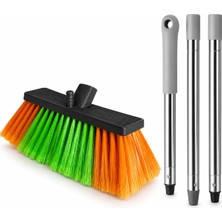 Akalın Professional Cleaning Products Modüler Saplı Araba Yıkama Fırçası Seti Hızlı Temizleme Özelliği ile Profesyonel Kullanım İçin
