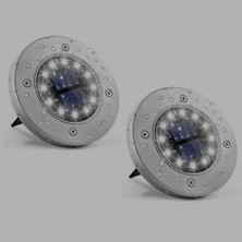 Tr 8 Ledli Solar Güneş Enerjili Beyaz Işık Su Geçirmez Bahçe Dekor Aydınlatma Lambası Bahçe Lambaları, Paslanmaz Çelik, Solar Lambalar, Su Geçirmez, Dış Mekan, Bahçe, Teras, Çim, Avlu, Yürüme Yolu (2)