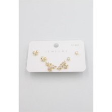 OFİ Çoklu Set Küpe - Altın