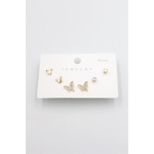OFİ Çoklu Set Küpe - Altın