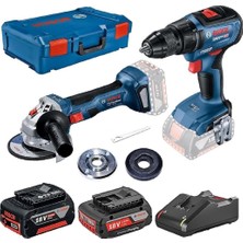 Tr Gws 180-LI Akülü Taşlama Makinesi + Gsr 18V-50 Akülü Delme Vidalama Makinesi (18 Volt, 1 x 2,0 Ah Akü, 1 x 5,0 Ah Akü, Şarj Cihazı, Xl-Boxx)