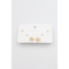 OFİ Çoklu Set Küpe - Altın