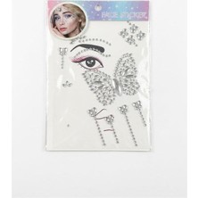 OFİ 6'lı Taşlı Bedazzling Sticker - Beyaz
