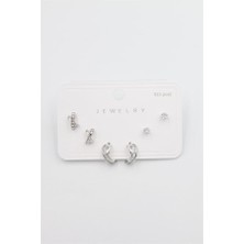 OFİ Çoklu Set Küpe - Gümüş