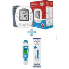 Tr AC-9080 Koldan Ölçer Tansiyon Aleti + Çanta+Pil Hediyeli AC-9280 Kulaktan &amp; Alından Ateş Ölçer