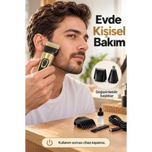 Mestore Kablosuz Tıraş Makinesi Paslanmaz Çelik Bıçaklı Set