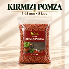 Plant Home Power Mix Plant Home 5-15 mm Kırmızı Pomza Taşı 5 Litre Volkanik Cürüf Yüksek Su Tutma Kapasitesi