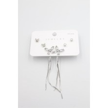 OFİ Çoklu Set Küpe - Gümüş