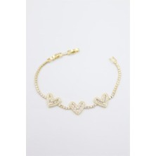 OFİ Kalpli Bileklik - Altın