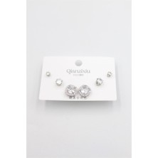 OFİ Çoklu Set Küpe - Gümüş