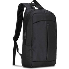Ksburda Siyah Su Geçirmez Kumaş 15,6'' - 17,6'' Notebook Sırt Çantası 18 Litre Darbe Koruma Özellikleri