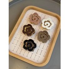 OFİ 12'li Kemik Metal Tırmık Toka - 5cm - Çok Renkli
