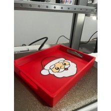 Popüler Sepet Noel Baba Formlu Yılbaşı Servis Tepsisi Dekoratif Sunum Tabağı