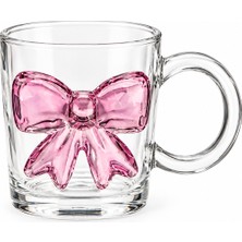 Hazar 400 ml Fiyonk Kabartmalı Şeffaf Cam Çay ve Kahve Kupası