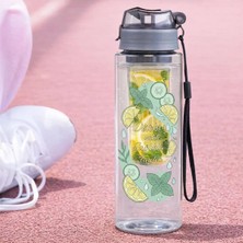 Bk Gift Detoks Tasarımlı Süzgeç Hazneli Suluk -8, Bpa Içermeyen Detoks Matara Mavi - 500 ml