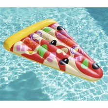 Bestway 44038 Pizza Party Lounge 188 x 130 cm Hava Yatağı ile Bardak Tutucu
