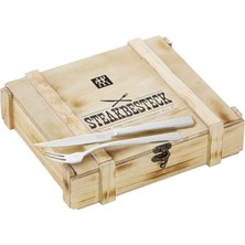 Zwilling Specials 12 Parça Et Çatal Bıçak Seti, Paslanmaz Çelik ve Ahşap, Metalik Gri ve Ahşap