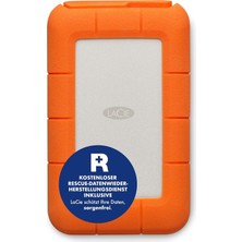 Lacie Rugged Usb-C 5tb, Taşınabilir Harici Sabit Sürücü, Pc Mac iPad & Iphone, Data Rescue Service (STFR5000800)