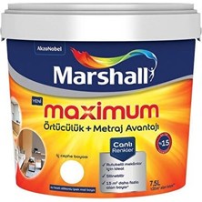 Marshall Maximum Silikonlu Ipek Mat Bm Baz Iç Cephe Boyası 15 lt