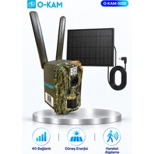 O-Kam OK-5050 4g Güneş Panelli Fotokapan Güvenlik Kamerası