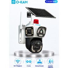 O-Kam OK-8060 Güneş Panelli Wi-Fi Destekli Güvenlik Kamerası