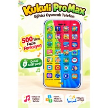 Brother Toys Şarjlı Kukuli Telefon Pro Max Dokunmatik 500+ Fonksiyonlu Türkçe Sesli Işıklı Müzikli Lisanslı