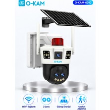 O-Kam OK-6010 Güneş Panelli Wi-Fi Destekli Güvenlik Kamerası