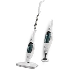 Noce Mop 12 Başlıklı Dik Saplı Buharlı Mop Temizleyici 4 Bar 7 Metre Kablolu Halı Parke Fayans Cam Kimyasalsız Zemin Temizleme Makinesi