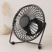 Royaleks If USB Şarjlı Metal Mini Masaüstü Fan 14.5X7.5X15 cm